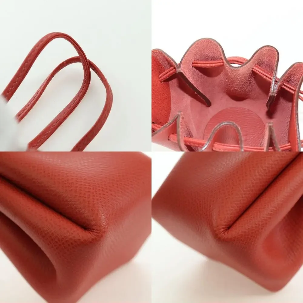 Hermes Leather Vespa Pouch Red